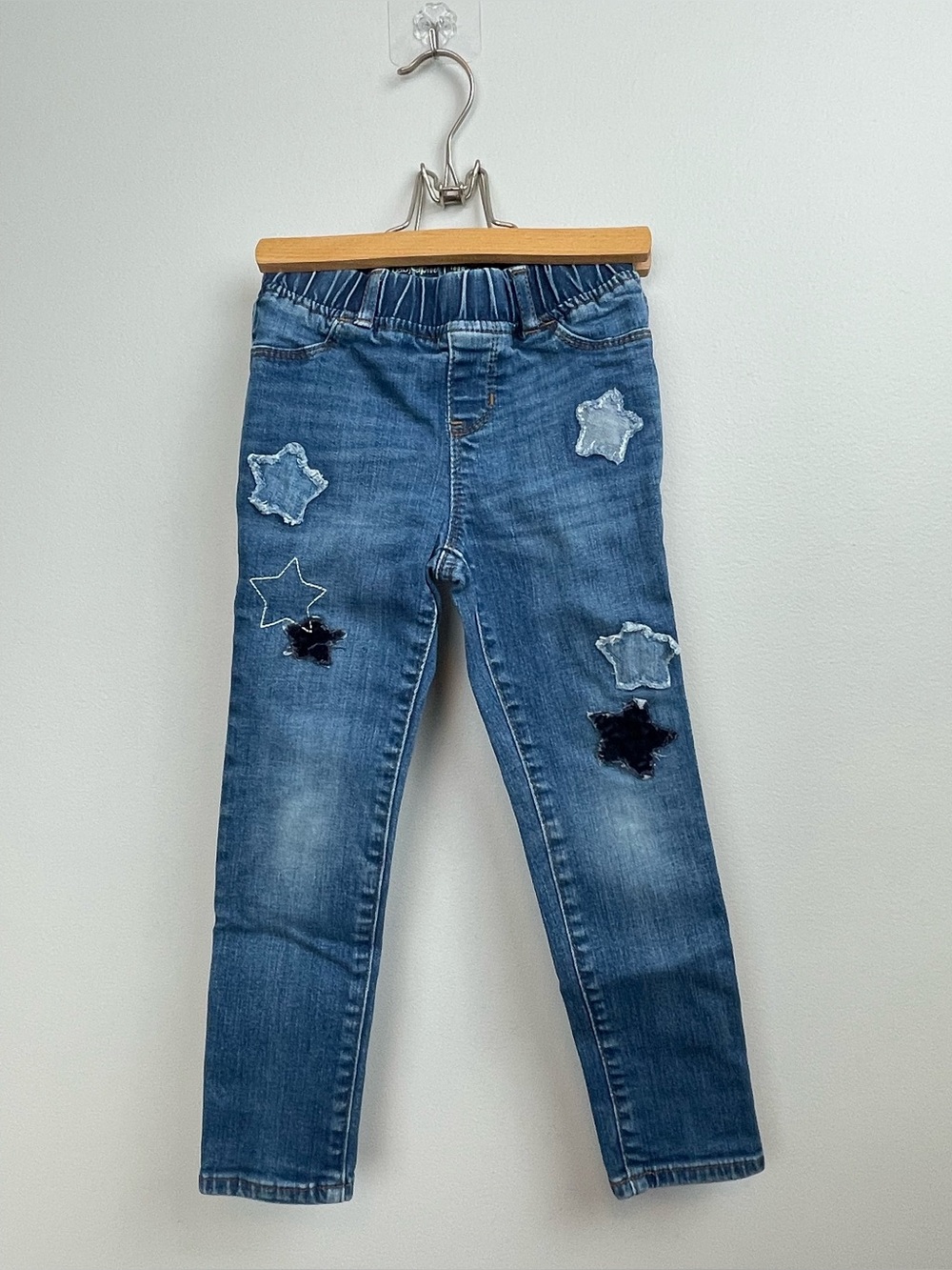 babyGAP Toddler Girl Star Patchwork Legging Jeans Size 5T